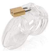 Embrace Comfort, Security, and Erotic Submission - CB-6000S Clear Small Chastity Male Chastity